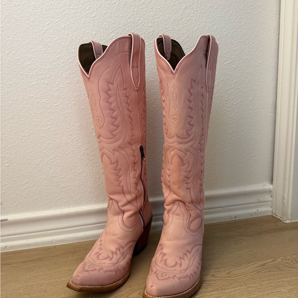 Ariat Casanova Pink Heeled Western Boots